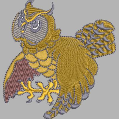 Eule 90 x 97 mm Miniaturansicht