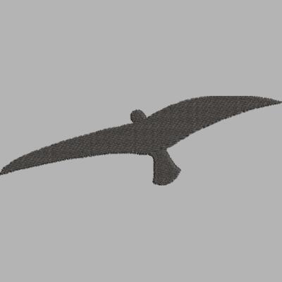 Vogel Schwarz 120 x 40 mm Thumbnail