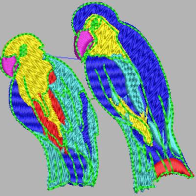 Vögel 80 x 80 mm Thumbnail