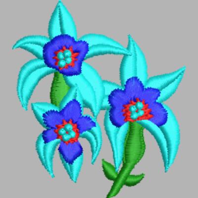 Blume 58 x 66 mm Miniaturansicht