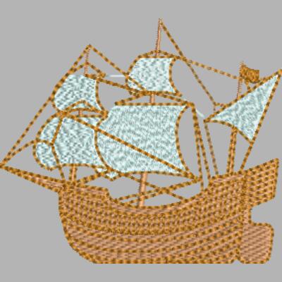 Schiff 75 x 65 mm Miniaturansicht