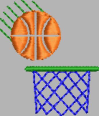 Basketball 36 x 43 mm