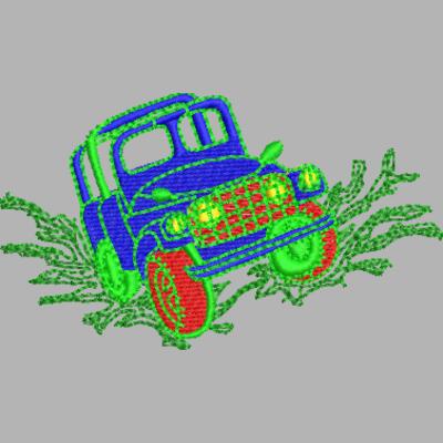 Auto 100 x 60 mm Jeep Miniaturansicht