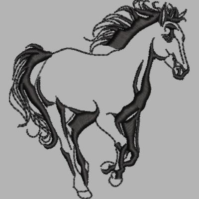 Pferd 14 Schwarz Miniaturansicht