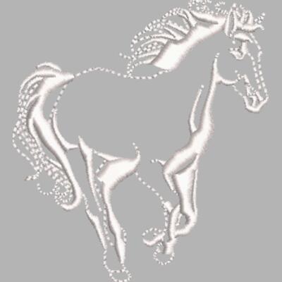 Pferd 14 Weiß Miniaturansicht