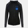 Damen cool contrast zoodie JC058 Miniaturansicht