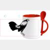Keramiktasse mit Löffel 11oz, DURAGLAZE Miniaturansicht