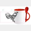 Keramiktasse mit Löffel 11oz, DURAGLAZE Miniaturansicht