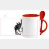 Keramiktasse mit Löffel 11oz, DURAGLAZE Miniaturansicht