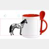 Keramiktasse mit Löffel 11oz, DURAGLAZE Miniaturansicht