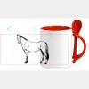 Keramiktasse mit Löffel 11oz, DURAGLAZE Miniaturansicht
