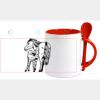 Keramiktasse mit Löffel 11oz, DURAGLAZE Miniaturansicht