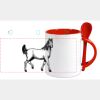 Keramiktasse mit Löffel 11oz, DURAGLAZE Miniaturansicht