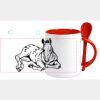 Keramiktasse mit Löffel 11oz, DURAGLAZE Miniaturansicht