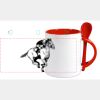 Keramiktasse mit Löffel 11oz, DURAGLAZE Miniaturansicht
