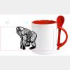 Keramiktasse mit Löffel 11oz, DURAGLAZE Miniaturansicht