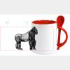 Keramiktasse mit Löffel 11oz, DURAGLAZE Miniaturansicht