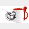 Keramiktasse mit Löffel 11oz, DURAGLAZE Miniaturansicht
