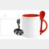 Keramiktasse mit Löffel 11oz, DURAGLAZE Miniaturansicht