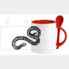 Keramiktasse mit Löffel 11oz, DURAGLAZE Miniaturansicht