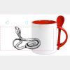 Keramiktasse mit Löffel 11oz, DURAGLAZE Miniaturansicht