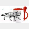 Keramiktasse mit Löffel 11oz, DURAGLAZE Miniaturansicht