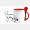 Keramiktasse mit Löffel 11oz, DURAGLAZE Miniaturansicht