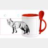 Keramiktasse mit Löffel 11oz, DURAGLAZE Miniaturansicht