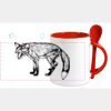 Keramiktasse mit Löffel 11oz, DURAGLAZE Miniaturansicht