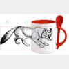 Keramiktasse mit Löffel 11oz, DURAGLAZE Miniaturansicht