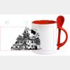 Keramiktasse mit Löffel 11oz, DURAGLAZE Miniaturansicht
