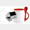 Keramiktasse mit Löffel 11oz, DURAGLAZE Miniaturansicht
