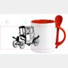 Keramiktasse mit Löffel 11oz, DURAGLAZE Miniaturansicht