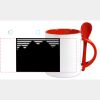 Keramiktasse mit Löffel 11oz, DURAGLAZE Miniaturansicht