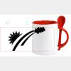 Keramiktasse mit Löffel 11oz, DURAGLAZE Miniaturansicht