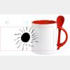 Keramiktasse mit Löffel 11oz, DURAGLAZE Miniaturansicht