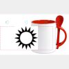 Keramiktasse mit Löffel 11oz, DURAGLAZE Miniaturansicht