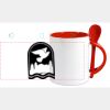 Keramiktasse mit Löffel 11oz, DURAGLAZE Miniaturansicht