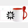Keramiktasse mit Löffel 11oz, DURAGLAZE Miniaturansicht