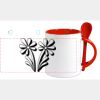 Keramiktasse mit Löffel 11oz, DURAGLAZE Miniaturansicht