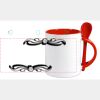 Keramiktasse mit Löffel 11oz, DURAGLAZE Miniaturansicht