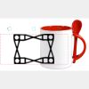 Keramiktasse mit Löffel 11oz, DURAGLAZE Miniaturansicht