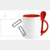 Keramiktasse mit Löffel 11oz, DURAGLAZE Miniaturansicht