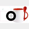 Keramiktasse mit Löffel 11oz, DURAGLAZE Miniaturansicht