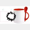 Keramiktasse mit Löffel 11oz, DURAGLAZE Miniaturansicht