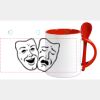 Keramiktasse mit Löffel 11oz, DURAGLAZE Miniaturansicht