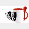 Keramiktasse mit Löffel 11oz, DURAGLAZE Miniaturansicht