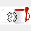 Keramiktasse mit Löffel 11oz, DURAGLAZE Miniaturansicht