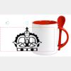 Keramiktasse mit Löffel 11oz, DURAGLAZE Miniaturansicht