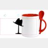 Keramiktasse mit Löffel 11oz, DURAGLAZE Miniaturansicht